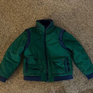Aspen Vintage Ski Coat/Vest with optional hood